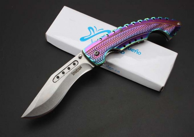 Symphony Mermaid Puppy Leg Folding Knife