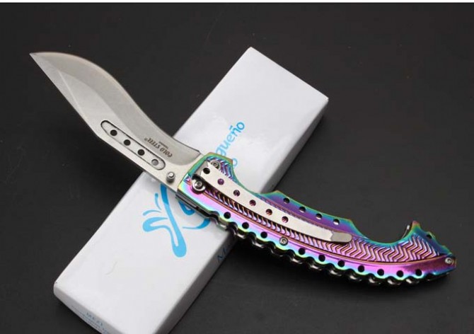 Symphony Mermaid Puppy Leg Folding Knife