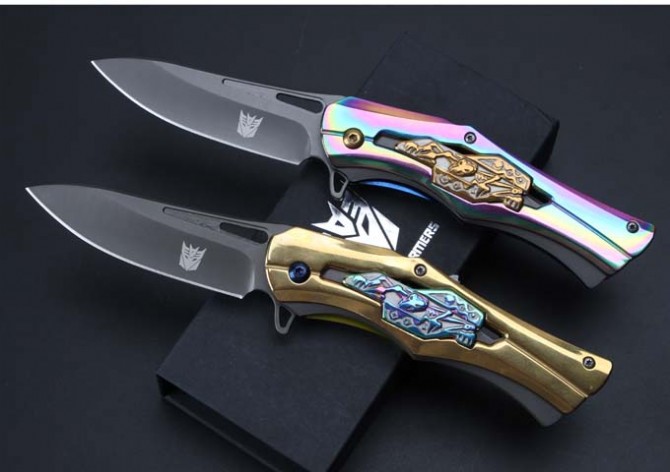 Beast Transformers Quick Opening Folding Knife