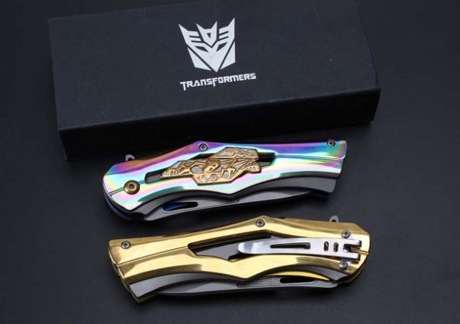 Beast Transformers Quick Opening Folding Knife