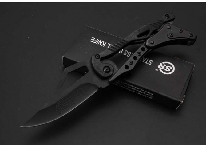 SR mechanical knife, medium black version