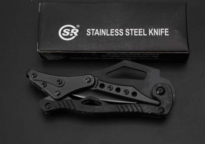 SR mechanical knife, medium black version