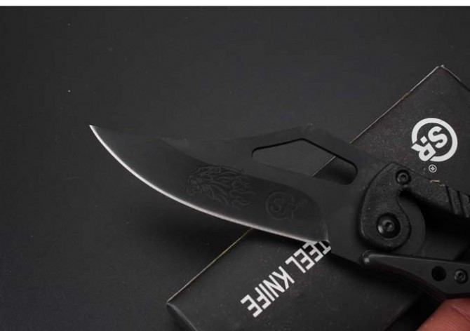 SR mechanical knife, medium black version