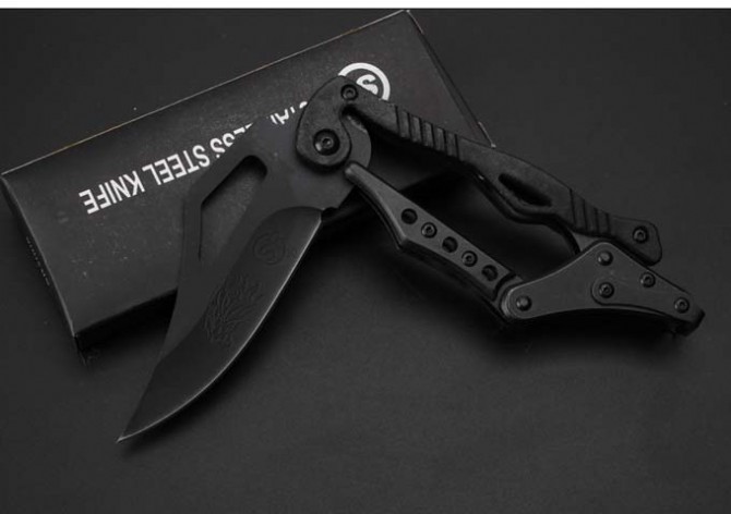 SR mechanical knife, medium black version