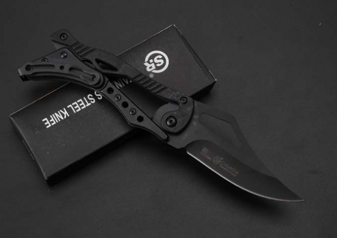 SR mechanical knife, medium black version