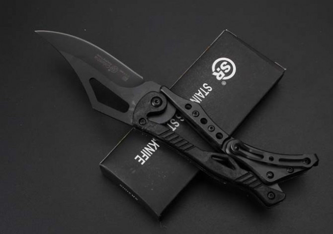 SR mechanical knife, medium black version