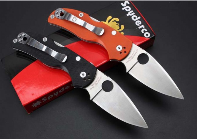 Spider C41-G10 Handle Folding Knife