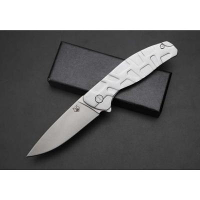 Bear head steel handle folding knife (325)