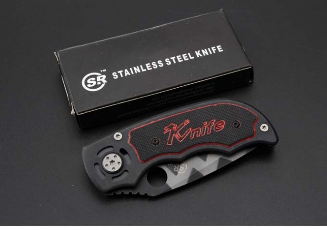 SR189C pocket knife-tiger pattern version