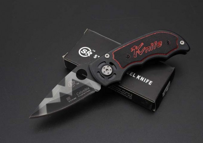 SR189C pocket knife-tiger pattern version