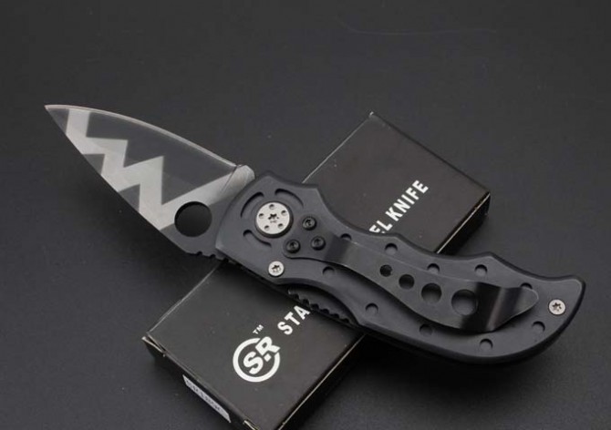 SR189C pocket knife-tiger pattern version