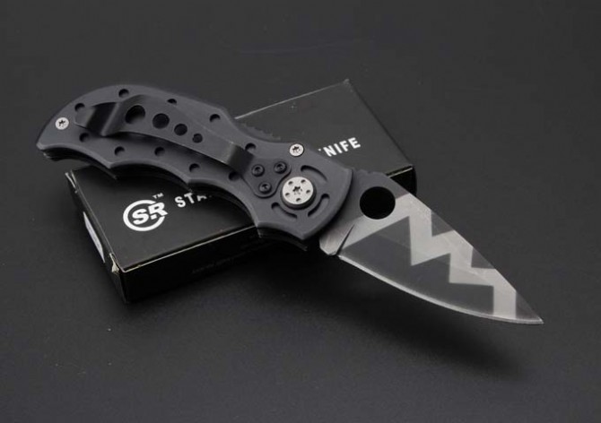 SR189C pocket knife-tiger pattern version