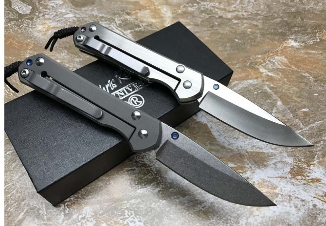 Krisif-Xiaosha-titanium handle folding knife (flat)