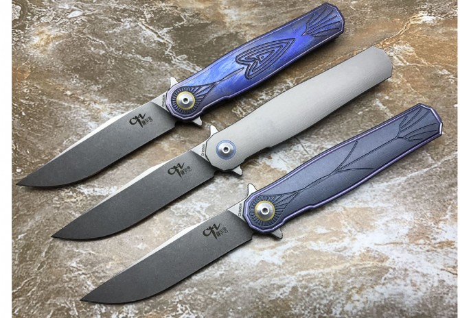 CH3505 titanium alloy s35vn steel folding knife