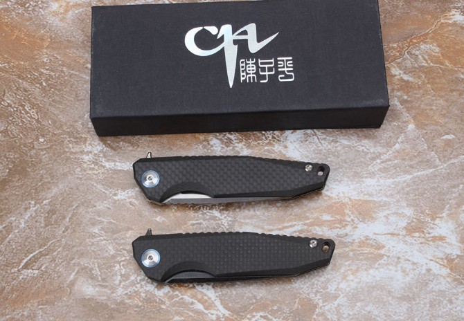 CH3004 titanium alloy AUS-8 steel folding knife