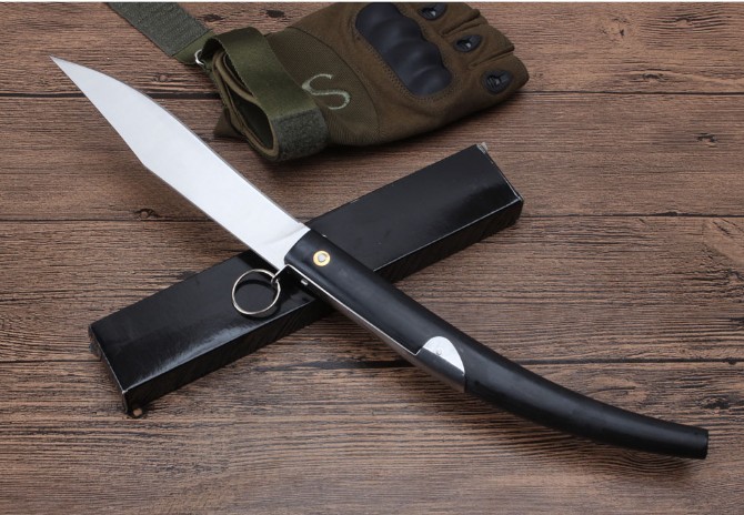 Beef louver folding knife