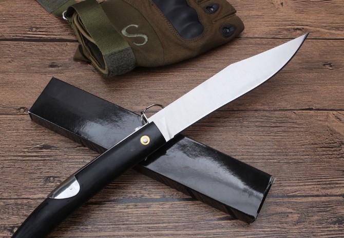 Beef louver folding knife