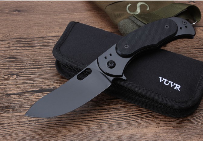 VUCR quick opening folding knife (G10)