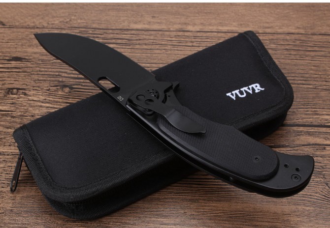 VUCR quick opening folding knife (G10)