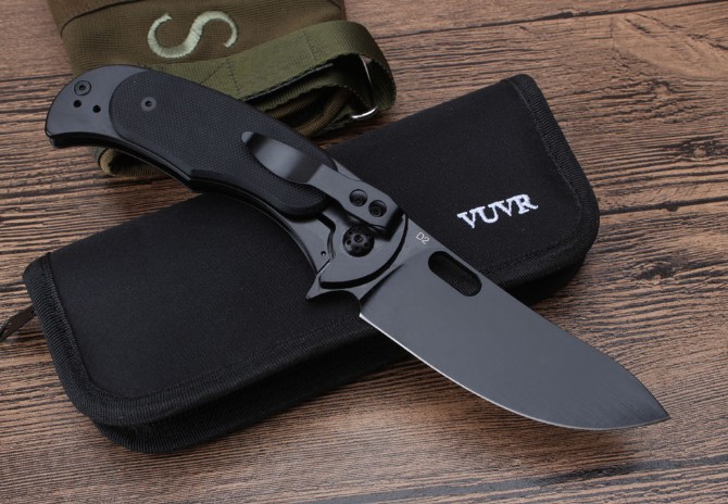 VUCR quick opening folding knife (G10)