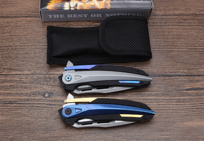 SR999AC bearing quick opening folding knife