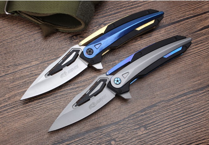 SR999AC bearing quick opening folding knife