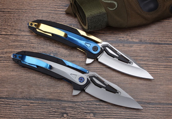 SR999AC bearing quick opening folding knife