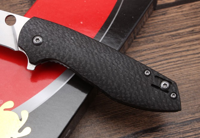 C195 carbon fiber folding knife