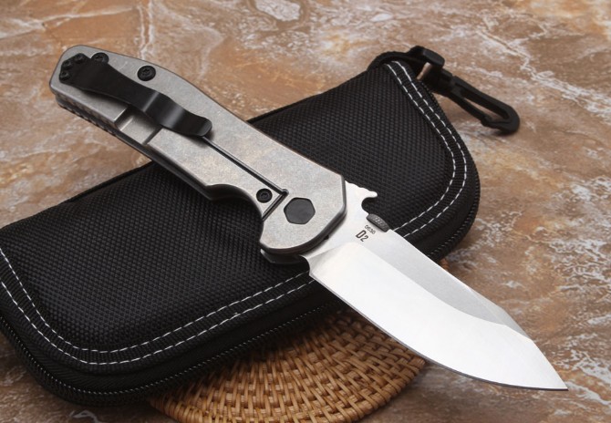 ZT0630 carbon fiber titanium alloy folding knife