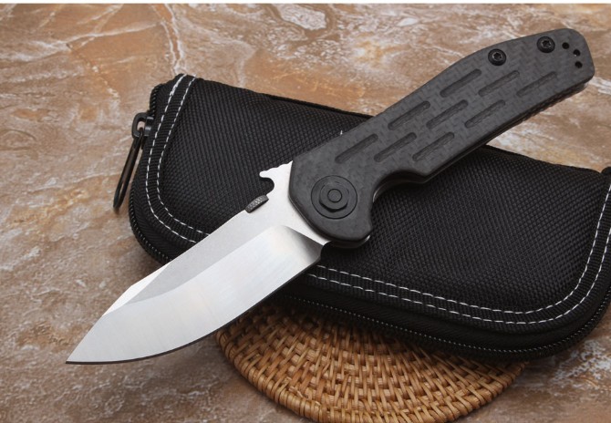 ZT0630 carbon fiber titanium alloy folding knife