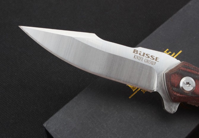 Boar two-color G10 handle folding knife