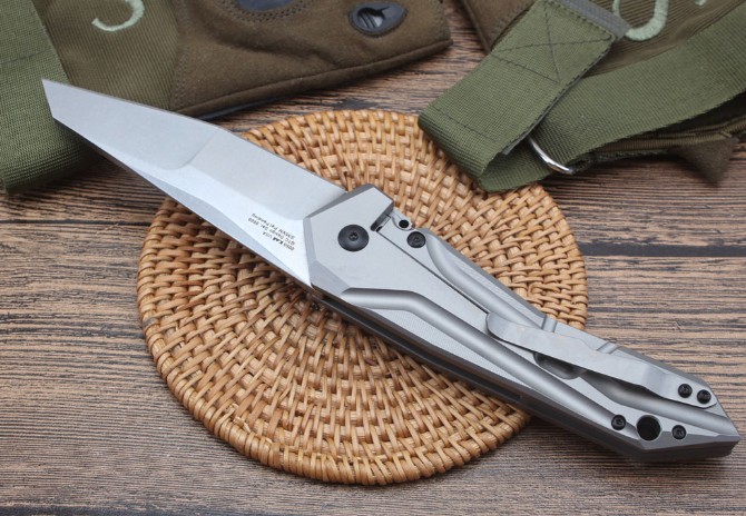 ZT0055 titanium alloy folding knife S35VN steel