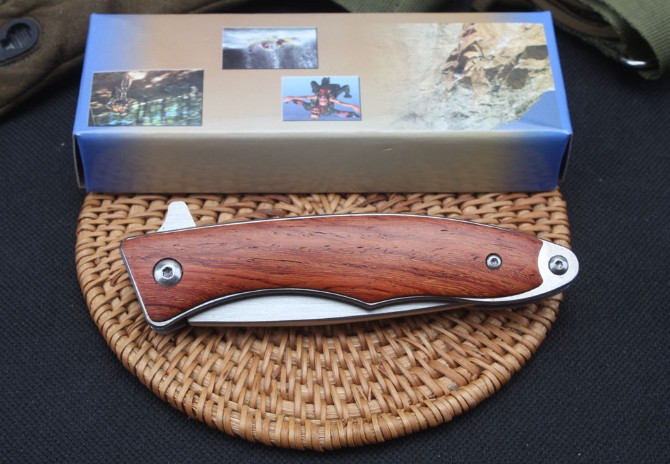 Lark bearing quick opening folding knife