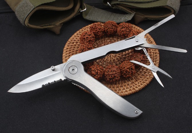 All Steel Multi-Tool Folding Knife