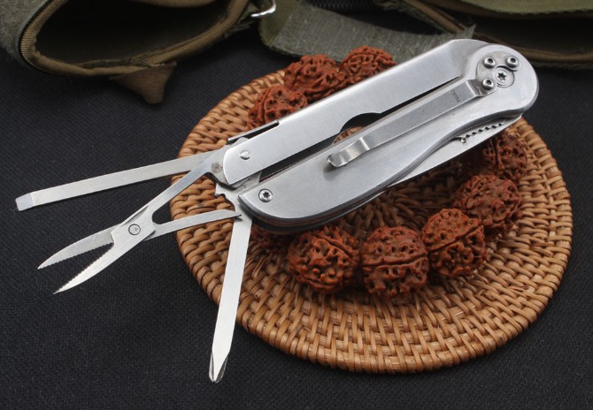 All Steel Multi-Tool Folding Knife