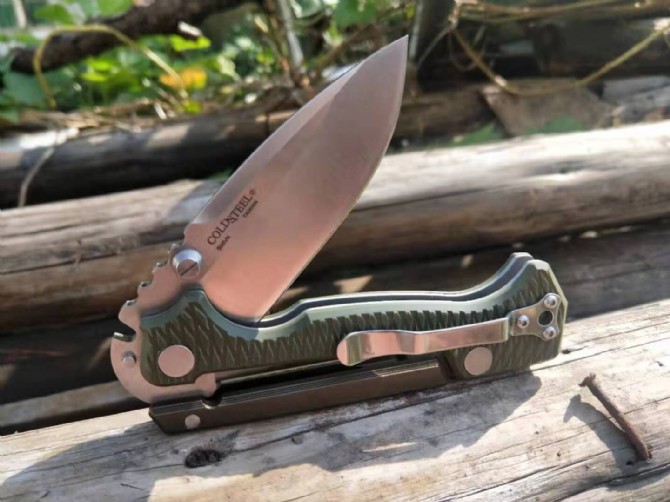 Cold Steel AD-15 Tactical Folding Knife {green handle)