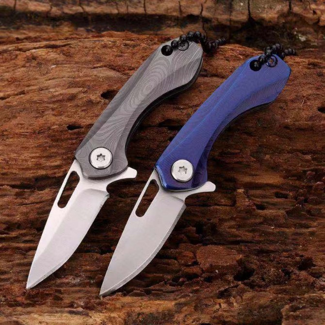 Solingen all steel keychain mini folding knife