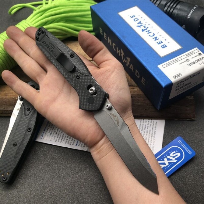 Benchmade butterfly 940-1 carbon fiber handle folding knife