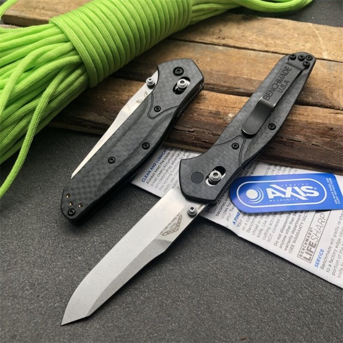 Benchmade butterfly 940-1 carbon fiber handle folding knife