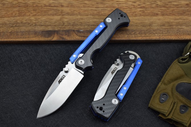 Customized version of M390 powder steel cold steel AD-15 tactical folding knife (carbon fiber handle)