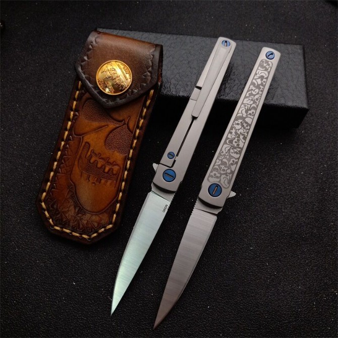 New Bee MS3 titanium handle quick-opening folding knife