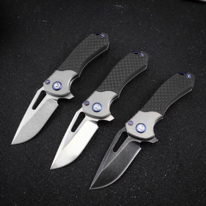 Micro Technology - Tianqi M390 Titanium Handle Folding Knife