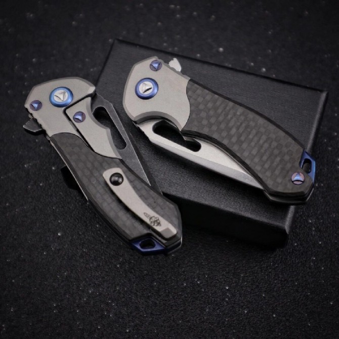 Micro Technology - Tianqi M390 Titanium Handle Folding Knife