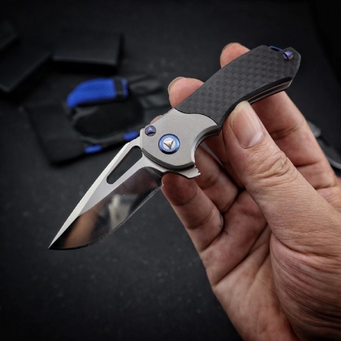 Micro Technology - Tianqi M390 Titanium Handle Folding Knife