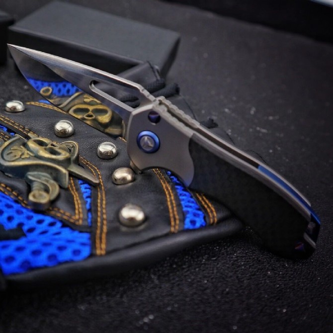 Micro Technology - Tianqi M390 Titanium Handle Folding Knife