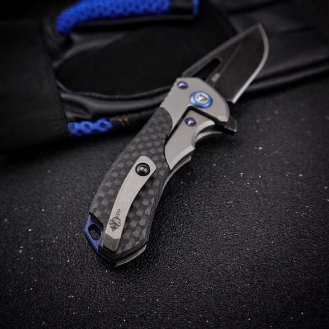 Micro Technology - Tianqi M390 Titanium Handle Folding Knife