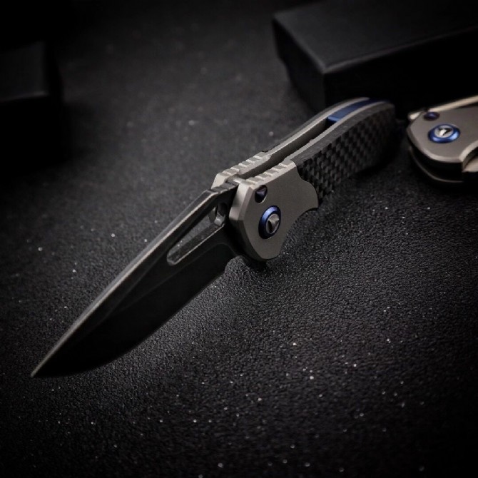 Micro Technology - Tianqi M390 Titanium Handle Folding Knife