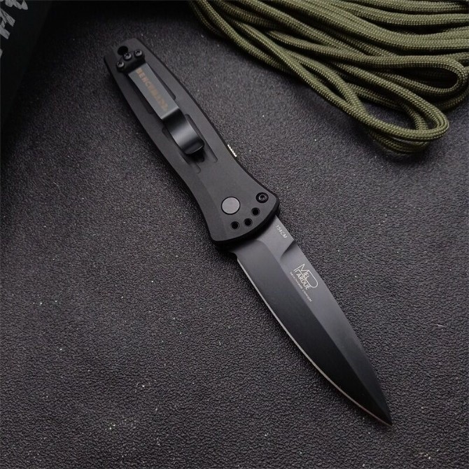 Benchmade Butterfly 3551 Extreme Speed ​​Side Jump Knife (Black Blade)