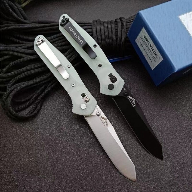 Customized version-Benchmade Butterfly 940 Folding Knife Jade G10