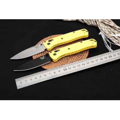 New version of butterfly 535 folding knife (yellow handle)